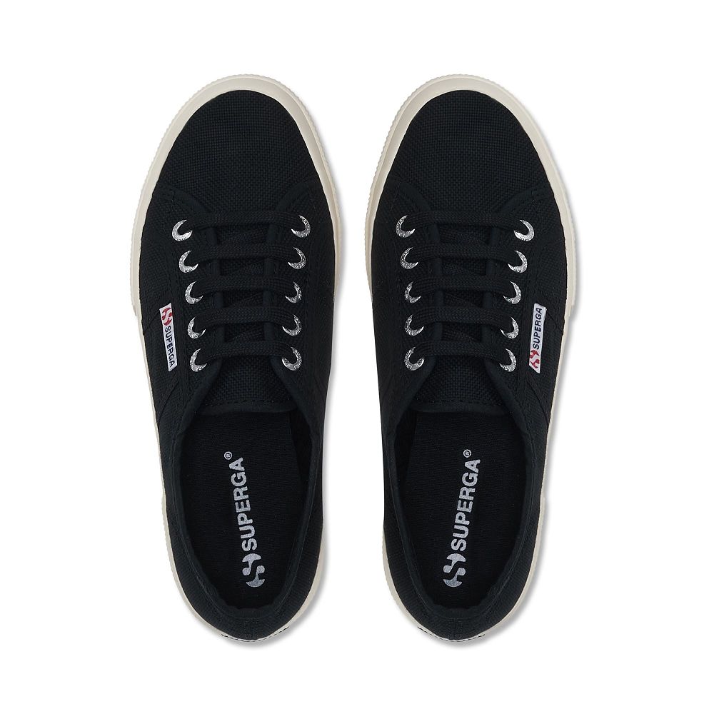 Superga 2750 Cotu Classic Black Sneakers - Women's Sneakers USA | US1515550